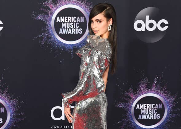LOS ANGELES, CA - NOVEMBER 24: Sofia Carson attends the 2019 American Music Awards at Microsoft Theater on November 24, 2019 in Los Angeles, California. Photo: imageSPACE MediaPunch Copyright: ximageSPACEx