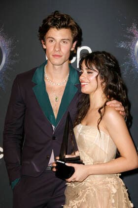 LOS ANGELES, CA - NOVEMBER 24: Shawn Mendes and Camila Cabello attend the 2019 American Music Awards Press Room at Microsoft Theater on November 24, 2019 in Los Angeles, California. Photo: imageSPACE MediaPunch Copyright: ximageSPACEx