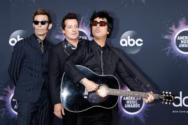 Mike Dirnt, Billie Joe Armstrong, Tre Cool Green Day at the 47 American Music Awards 2019 at the Microsoft Theater Los Angeles, 24 11 2019 Foto:xD.xBedrosianx xFuturexImage