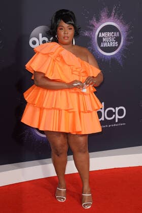 LOS ANGELES, CA - NOVEMBER 24: Lizzo at the 2019 American Music Awards at the Microsoft Theater in Los Angeles, California on November 24, 2019. Copyright: xTonyxFortex