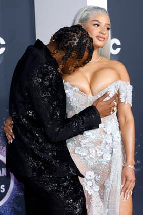 Rich The Kid and Tori Brixx at the 47 American Music Awards 2019 at the Microsoft Theater Los Angeles, 24 11 2019 Foto:xD.xBedrosianx xFuturexImage