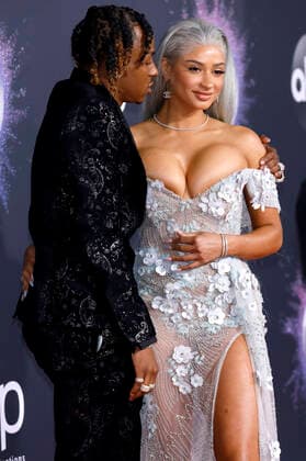 Rich The Kid and Tori Brixx at the 47 American Music Awards 2019 at the Microsoft Theater Los Angeles, 24 11 2019 Foto:xD.xBedrosianx xFuturexImage