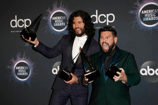 LOS ANGELES, CA - NOVEMBER 24: Dan Smyers and Shay Mooney attend the 2019 American Music Awards Press Room at Microsoft Theater on November 24, 2019 in Los Angeles, California. Photo: imageSPACE MediaPunch Copyright: ximageSPACEx