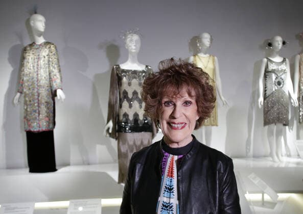 Bilder des Jahres 2019, Entertainment 11 November Entertainment Themen der Woche KW48 Entertainment Bilder des Tages Sandy Schreier stands for a photo with part of her collection of dresses that are on display at the Costume Institute press preview for In Pursuit of Fashion: The Sandy Schreier Collection at The Met Fifth Avenue in New York City on Monday, November 25, 2019.  NYP20191125125 JOHNxANGELILLO