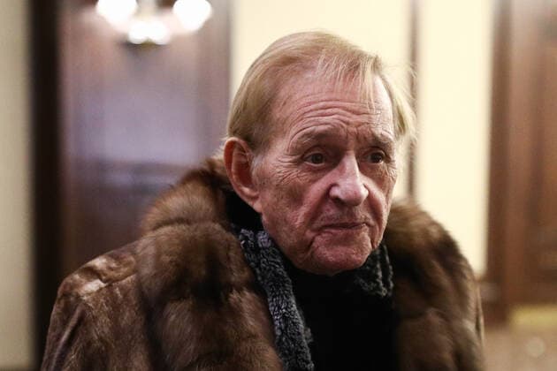 MOSCOW, RUSSIA - NOVEMBER 25, 2019: Theatre director Roman Viktyuk arrives for the 24th Stanislavsky award ceremony at the Baltschug Keminski Hotel. Sergei Bobylev TASS  TS0C4A4D