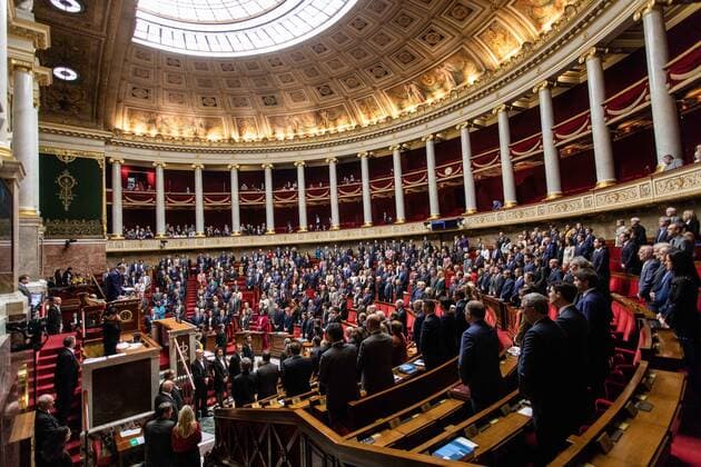 Bilder des Jahres 2019, News 11 November News Themen der Woche KW48 News Bilder des Tages Minute of silence at the French National Assembly in Paris on November 26, 2019. In honour of the 13 french soldiers killed in Mali, on November 25, 2019.  Copyright: xAurelienxMorissardx
