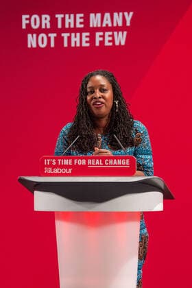 Berühmte Feministinnen, Dawn Butler November 26, 2019, London, Greater London, UK: London, UK. Dawn Butler takes the stand at the Bernie Grant Arts Centre in Tottenham to launch LabourÃ¢â‚¬â ¢s new Race and Faith manifesto..Labour Leader, Jeremy Corbyn alongside Shadow Home Secretary, Diane Abbott and Shadow Equalities WomenÃ¢â‚¬â ¢s Secretary, Dawn Butler launch LabourÃ¢â‚¬â ¢s new Race and Faith manifesto which is the culmination of various consultations held across the country. London UK  - ZUMAl94_ 20191126_zaf_l94_074 Copyright: xPeterxManningx