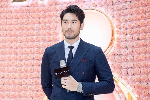 --File--Godfrey Gao attends the Perfume Sharing of Bulgari in Shanghai, China, 24 January 2018. Godfrey Gao, Taiwanese-Canadian model and actor, and first Asian model to be signed on by luxury brand Louis Vuitton, had heart attack while filming for Chase Me , a Chinese city-and-sport-themed reality show broadcast by Zhejiang Television. Godfrey Gao passed away after hours of rescue in Ningbo city, east China s Zhejiang province, 27 November 2019. Godfrey Gao passed away while filming for Chase Me reality show in east China  416991301033990343
