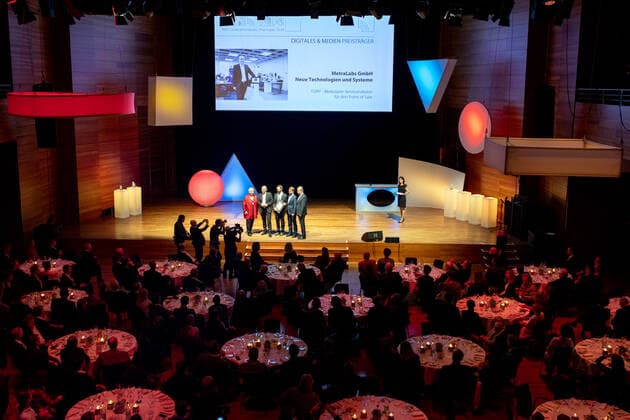 Thüringer Innovationspreis 2019 The winners of the Thüringer Innovationspreis Digitales Medien MetraLabs GmbH Weimar congress center Thüringen Germany xRMx