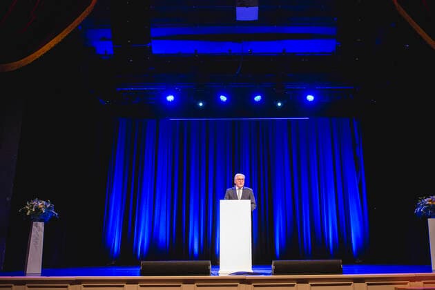 NATIONAL MODEL UNITED NATIONS CONFERENCE ERFURT 28 11 2019 Erfurt Federal President Frank Walter Steinmeier in his speech at the National Model United Nations Conference in Erfurt on 28 November 2019