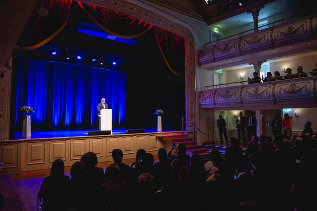 NATIONAL MODEL UNITED NATIONS CONFERENCE ERFURT 28 11 2019 Erfurt Federal President Frank Walter Steinmeier in his speech at the National Model United Nations Conference in Erfurt on 28 November 2019