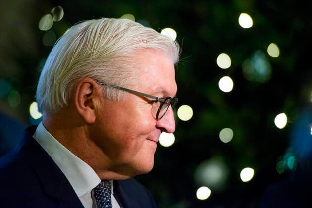 NATIONAL MODEL UNITED NATIONS CONFERENCE ERFURT 28 11 2019 Erfurt Federal President Frank Walter Steinmeier during the National Model United Nations Conference at Erfurt City Hall on 28 November 2019