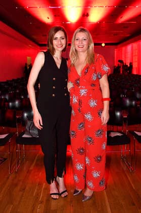 Bella Lesnik and Annika Begiebing at the award ceremony of the 25 Lower Saxony Media Prize in the Old Town Hall Hanover, 28 11 2019 Foto:xC.xNiehausx xFuturexImage