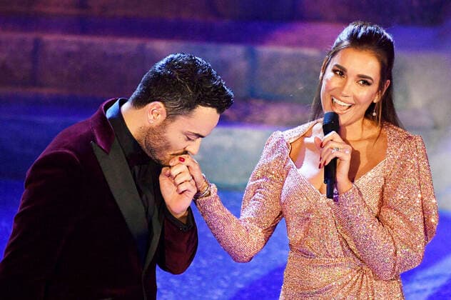 Giovanni Zarrella with wife Jana Ina Zarrella in the ARD TV Show Das Adventsfest der 100 000 Lichter in the City Hotel am CCS Suhl, 30 11 2019 Foto:xF.xKernx xFuturexImage
