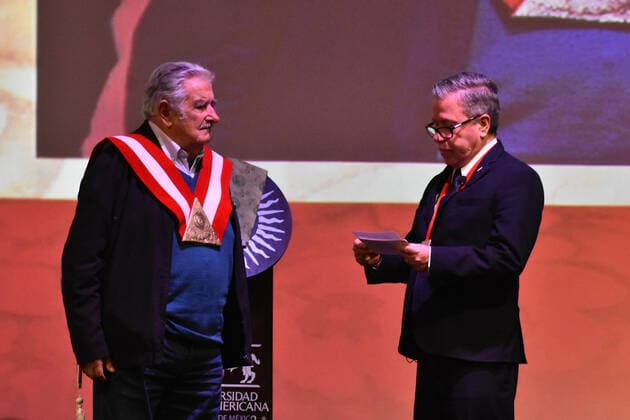 Jose Mujica receives Honoris Causa Doctorate MEXICO CITY, MEXICO - DECEMBER 2: Uruguayan ex-president Jose Mujica during a ceremony receives the Honoris Causa Doctorate award at Universidad Ibero on December 2, 2019 in Mexico City, Mexico  Copyright: xCarlosxTischlerx EYE_4427