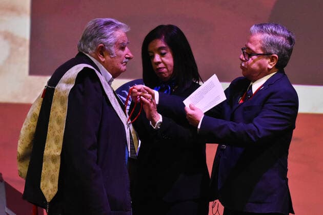 Jose Mujica receives Honoris Causa Doctorate MEXICO CITY, MEXICO - DECEMBER 2: Uruguayan ex-president Jose Mujica during a ceremony receives the Honoris Causa Doctorate award at Universidad Ibero on December 2, 2019 in Mexico City, Mexico  Copyright: xCarlosxTischlerx EYE_4520