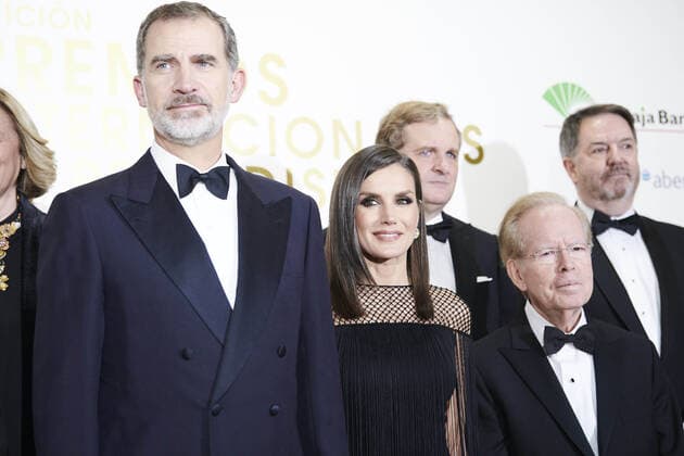 03-12-2019 Madrid Queen Letizia and King Felipe during the ‘’Mariano de Cavia’’, ‘’Luca de Tena’’ and ‘’Mingote’’ international journalist award dinner at the ABC house in Madrid. No Spain  Copyright: xPPEx