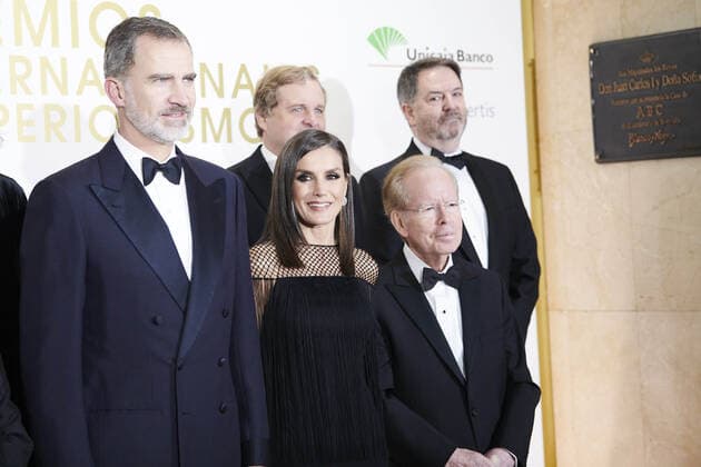 03-12-2019 Madrid Queen Letizia and King Felipe during the ‘’Mariano de Cavia’’, ‘’Luca de Tena’’ and ‘’Mingote’’ international journalist award dinner at the ABC house in Madrid. No Spain  Copyright: xPPEx