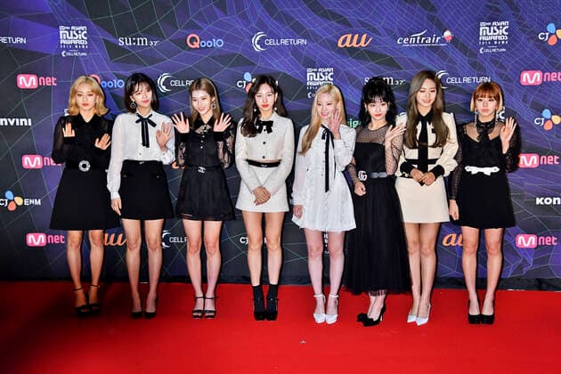 Twice at the Mnet Asian Music Awards 2019 at the Nagoya Dome Nagoya, 04 12 2019 Foto:xK.xNarax xFuturexImage