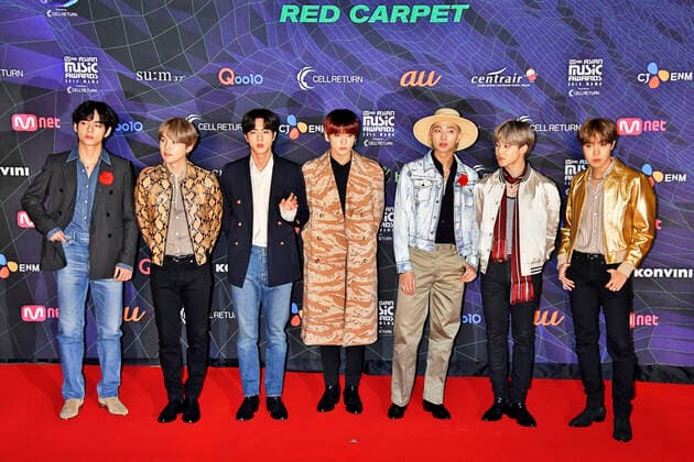 BTS at the Mnet Asian Music Awards 2019 at the Nagoya Dome Nagoya, 04 12 2019 Foto:xK.xNarax xFuturexImage