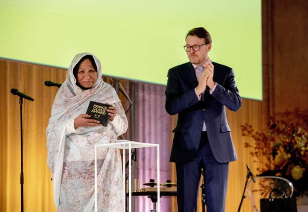 04-12-2019 Award Prince Constantijn during the Prince Claus award 2019 in Amsterdam. Artist Kamala Ibrahim Ishag from Sudan received the award.  Copyright: xPPEx