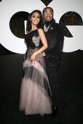 WEST HOLLYWOOD, CA - DECEMBER 5: Saweetie and Quavo at GQ 2019 Men Of The Year at The West Hollywood EDITION in West Hollywood, California on December 5, 2019. Copyright: xFayexSadoux