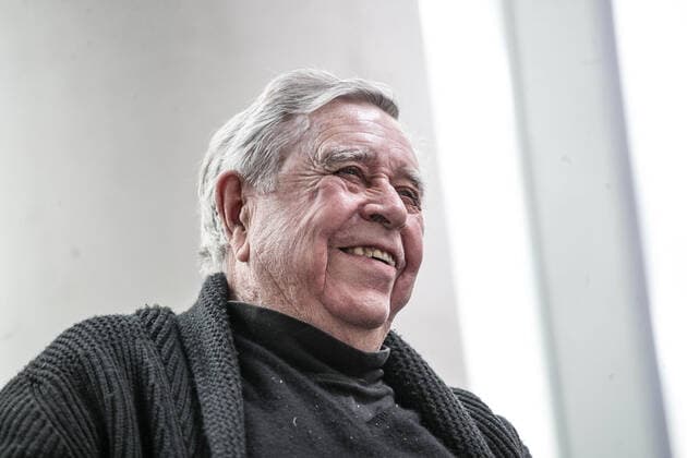 December 5, 2019: EUM20191205CUL16.JPG.CIUDAD DE MEXICO. ExhibitionExibicion-Felguerez.- 5 de diciembre de 2019. El artista Manuel Felguerez habla en entrevista de su exposicion en el MUAC, compuesta por 101 obras tempranas y recientes, que abre al publico el 7 de diciembre. Foto: Agencia EL UNIVERSALGerman EspinosaEELG  - ZUMAu78_ 20191205_zaf_u78_056 Copyright: xElxUniversalx