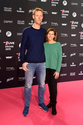 Jonas Reckermann with his wife Katja Reckermann at the 20th presentation of the 1Live Crown 2019 in the Jahrhunderthalle Bochum, 05 12 2019 Foto:xN.xKubelkax xFuturexImage