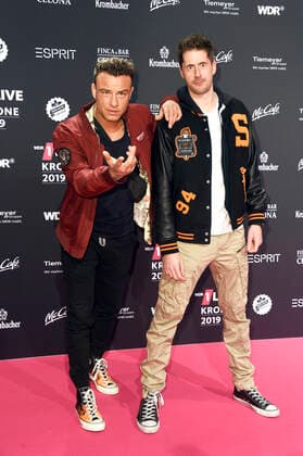 Vincent Stein Beatzarre and Dag Alexis Kopplin from SDP at the 20th award ceremony of the 1Live Crown 2019 in the Jahrhunderthalle Bochum, 05 12 2019 Foto:xN.xKubelkax xFuturexImage