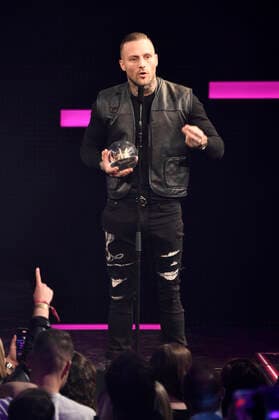 Kontra K at the 20th award of the 1Live Crown 2019 in the Jahrhunderthalle Bochum, 05 12 2019 Foto:xN.xKubelkax xFuturexImage