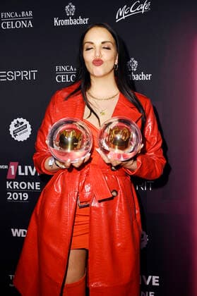 Juju at the 20th presentation of the 1Live Crown 2019 in the Jahrhunderthalle Bochum, 05 12 2019 Foto:xN.xKubelkax xFuturexImage
