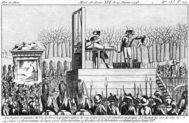 FRENCH REVOLUTION Death of Louis XVI January 21, 1793, At 10  KH72854