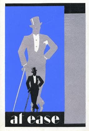European Elegance in the United States, 1920s Advertising, Advertising leaflet, for a mens fashion consulting service, European Style Advisor in the United States in Minneapolis, 1929, 1920s, Credit Collection IM KHARBINE TAPABOR  KH155717