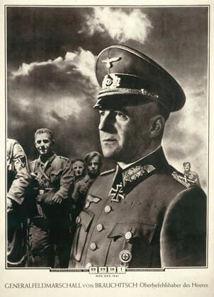 World War 1939 1945 1945 German propaganda poster from 1941 Portarit de BRAUCHITSCH WALTER VON 1881 1948 Credit Collection IM KHARBINE TAPABOR  KH18955