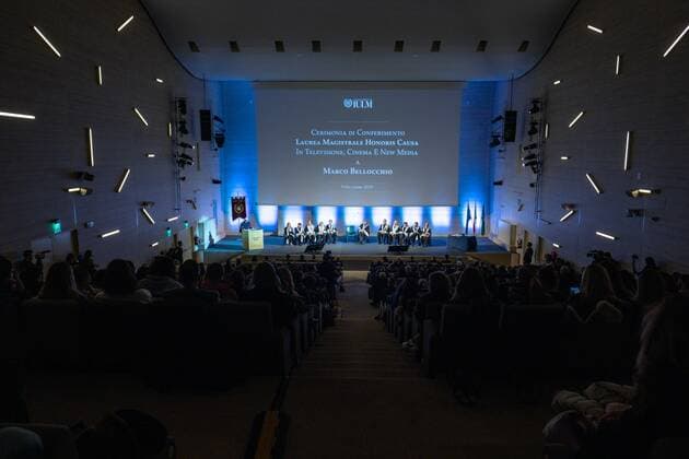 Ceremony of conferring the Master s Degree on Honors in Television, Cinema and New Madia to Marco Bellocchio at IULM University, Via Carlo Bo 7 Milan Editorial Usage Only  Copyright: xFrancescoxBozzox xIPAx