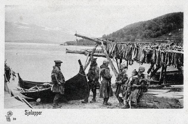Lapland Sjolapper Swedish Lapland Lapland Postcard circa 1905 Credit Collection IM KHARBINE TAPABOR  KH36535