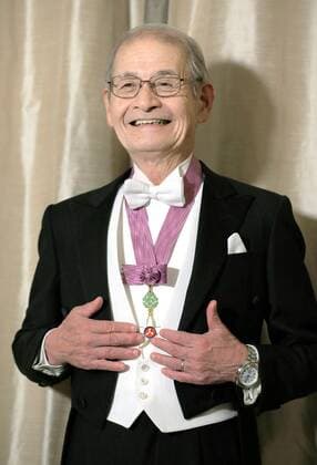 Japanese scientist Yoshino wins Nobel Prize Japanese scientist Akira Yoshino poses for a photo before attending a ceremony at which he will receive the Nobel Prize in chemistry in Stockholm on Dec. 10, 2019. (Pool photo) 