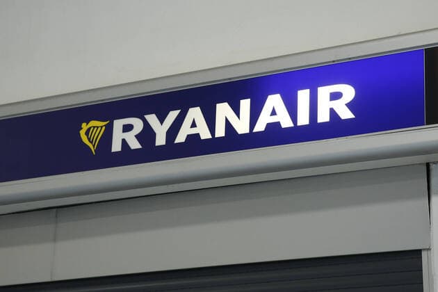 December 11, 2019, Lisbon, Portugal: Ryanair logo seen at Lisbon Portela Airport. Lisbon Portugal - ZUMAs197 20191211_zab_s197_077 Copyright: xSergeixMikhailichenkox