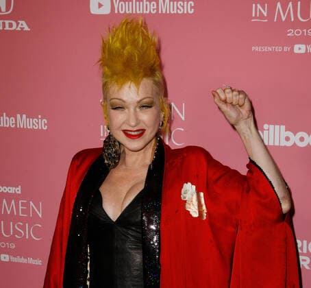 LOS ANGELES, CALIFORNIA - DECEMBER 12: Cyndi Lauper arrives at the 2019 Billboard Women In Music at Hollywood Palladium on December 12, 2019 in Los Angeles, California. Photo: CraSH imageSPACE MediaPunch Copyright: ximageSPACEx