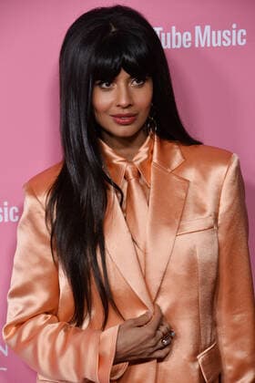 Jameela Jamil arrives for the 14th annual Billboard Women in Music event at the Hollywood Palladium in Los Angeles on Thursday, December 12, 2019. Taylor Swift became the first-ever recipient of Billboard s Woman of the Decade Award. Alanis Morissette, Nicki Minaj, Brandi Carlile and Roc Nation chief operating officer Desiree Perez were also honored at the gathering.  LAP2019121223 JIMxRUYMEN