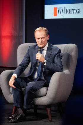 December 12, 2019, Warsaw, Poland: DONALD TUSK promotes his book entitled Honestly a personal journal about the backstage of European politics and key moments of Polish and European history in recent years, also containing the author s political credo. Warsaw Poland - ZUMAm332 20191214_sha_m332_993 Copyright: xHubertxMathisx