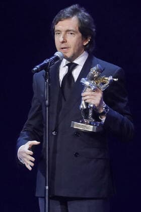 MOSCOW, RUSSIA - DECEMBER 18, 2019: Channel One First Deputy General Director Alexander Faifman, the winner of the Charity prize, during a ceremony to present the 18th Fiddler on the Roof awards of the Federation of Jewish Communities of Russia at the State Kremlin Palace. First introduced in 2001, the annual Fiddler on the Roof awards celebrate notable contributions into the development of Russia s Jewish community in public activities, arts and culture. Mikhail Japaridze TASS  TS0C7D44