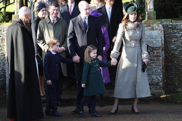 . 25 12 2019. Sandringham, United Kingdom. Royals leaving the Christmas Day church service at Sandringham in Norfolk, United Kingdom.  xStephenxLockx xi-Imagesx IIM-20597-0026