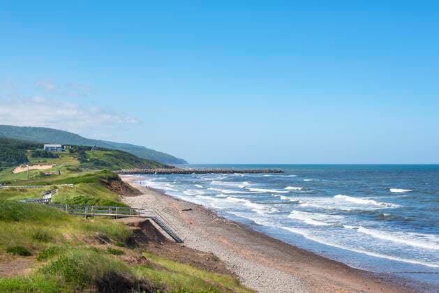 Beach, Inverness Beach, Cape Breton Island, Nova Scotia, Canada, North America Copyright: imageBROKER/MarkusxKeller ibxmkl05089177.jpg