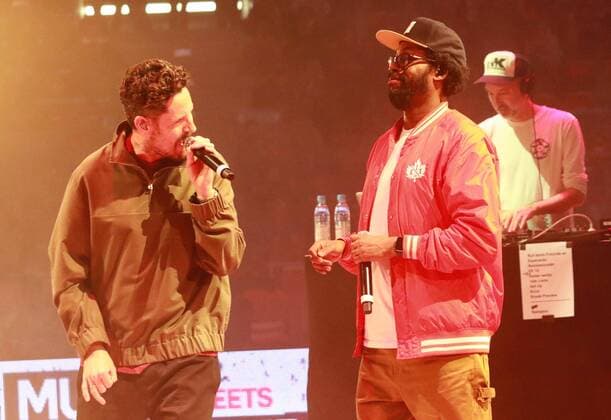 Music meets Basketball concert after the game with German rappers Max Herre and Afrob Basketball Euroleague FC Bayern Basketball Zalgiris Kaunas 27 12 2019