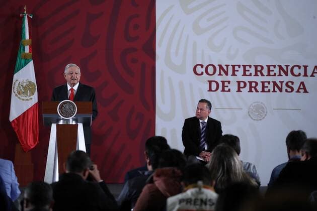 December 27, 2019 EUM20191227NAC02 JPG MEXICO CITY Presidency AMLO December 27, 2019 President Andres Manuel Lopez Obrador during his morning conference at Palacio Nacional Photo Agency EL UNIVERSALGerman EspinosaEELG  - ZUMAu78_ 20191227_zaf_u78_009 Copyright: xElxUniversalx