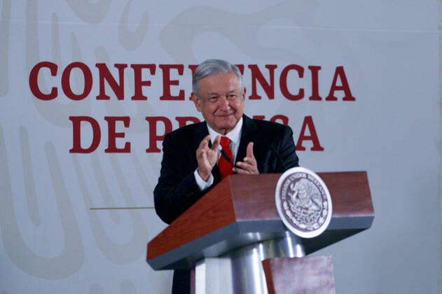 December 27, 2019 EUM20191227NAC03 JPG MEXICO CITY Presidency AMLO December 27, 2019 President Andres Manuel Lopez Obrador during his morning conference at Palacio Nacional Photo Agency EL UNIVERSALGerman EspinosaEELG  - ZUMAu78_ 20191227_zaf_u78_011 Copyright: xElxUniversalx