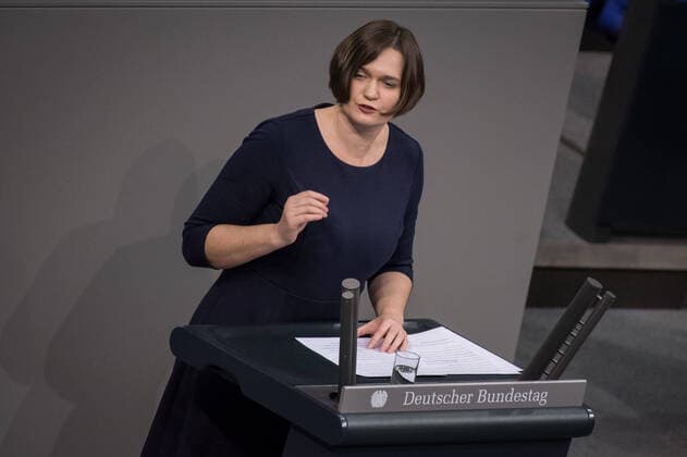 Berlin, Plenary Session in the Bundestag Germany, Berlin 12 12 2019 The picture shows Claudia Müller Bündnis 90 The Greens during the session of the German Bundestag Berlin Bundestag Berlin Germany