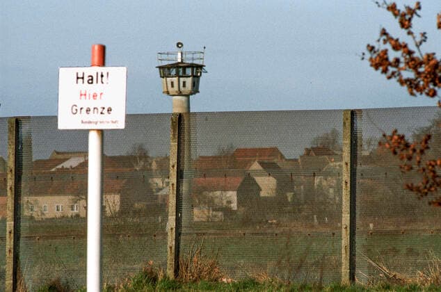 Zone border to the GDR in the district of Helmstedt on 18 10 1985