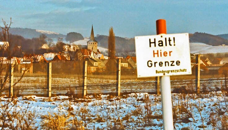 Zone border at the Harz Mountains here on 02 02 1985